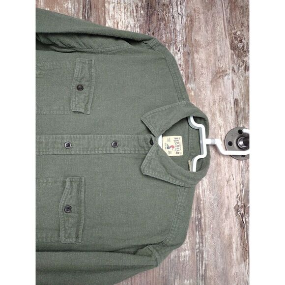 Red Head Flannel Style Shirt Jacket Men Sz XL Green Button Vintage RN 74747 - Picture 2 of 9